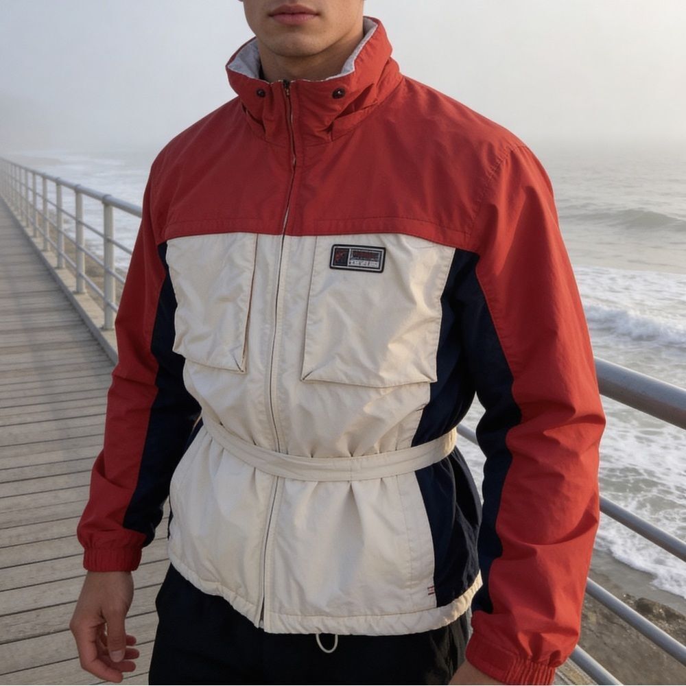 BURTON SNOWBOARD BOYS SKI/SNOW JACKET RED TAN SIZE 16